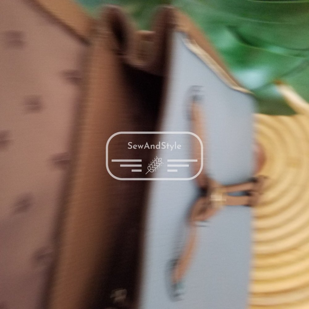 Kate Spade NWT Baltic Sea Blue Tan Leila Backpack - Picture 10 of 11